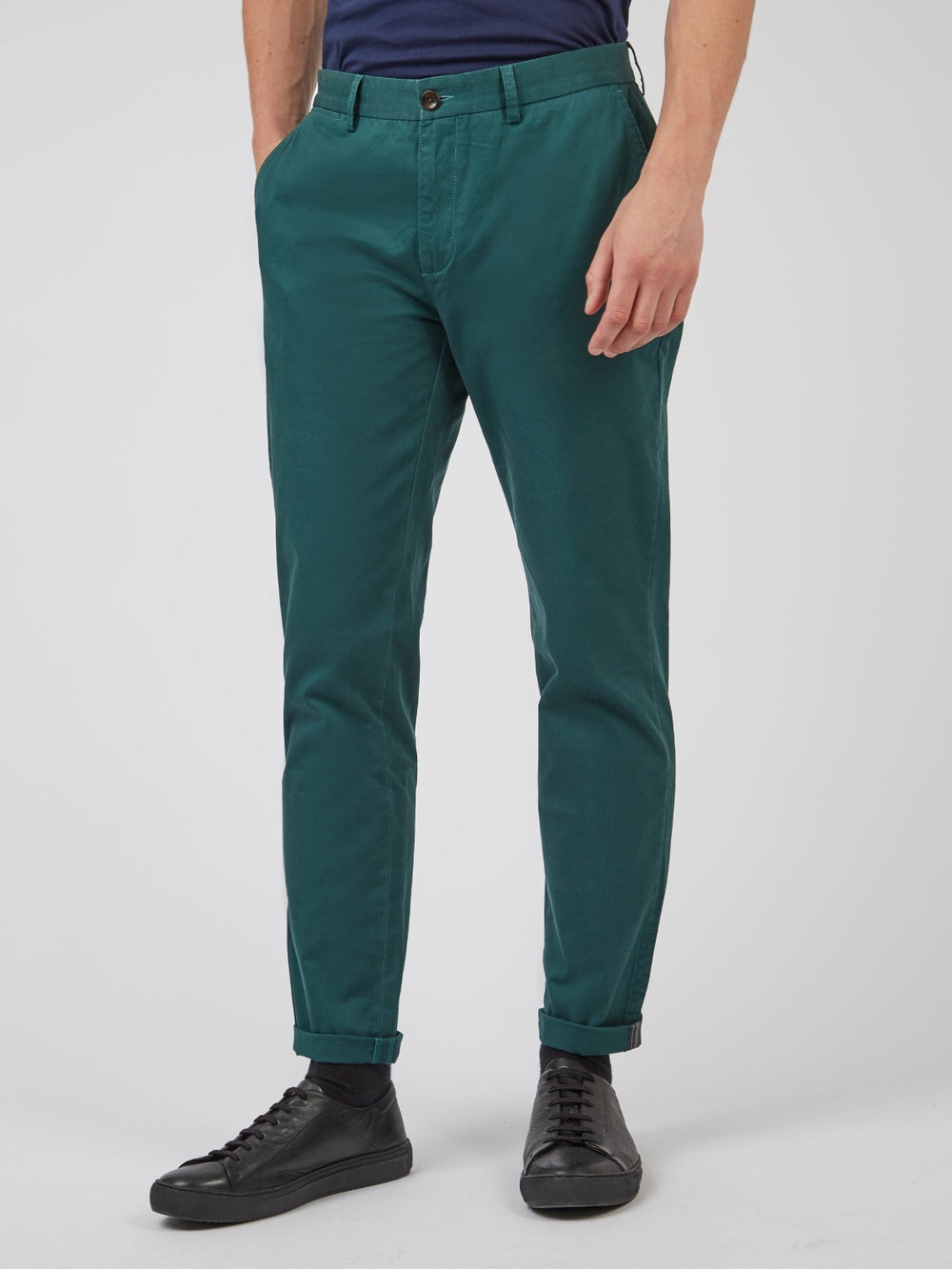 Pantalon Ben Sherman Signature Slim Stretch Chino Vert | ZLW-53133073